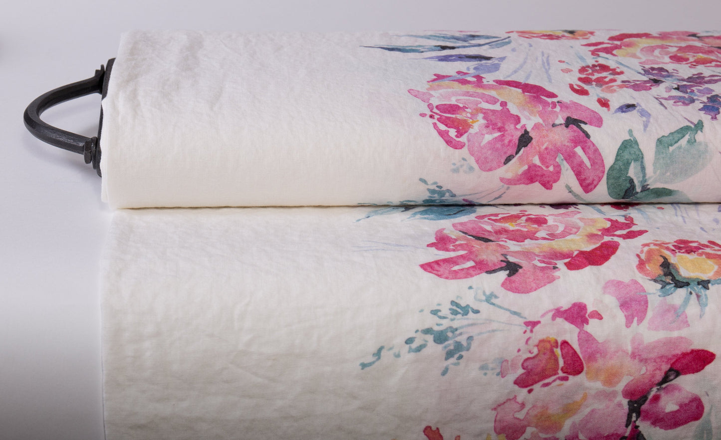 Floral Linen Fabric Swatches