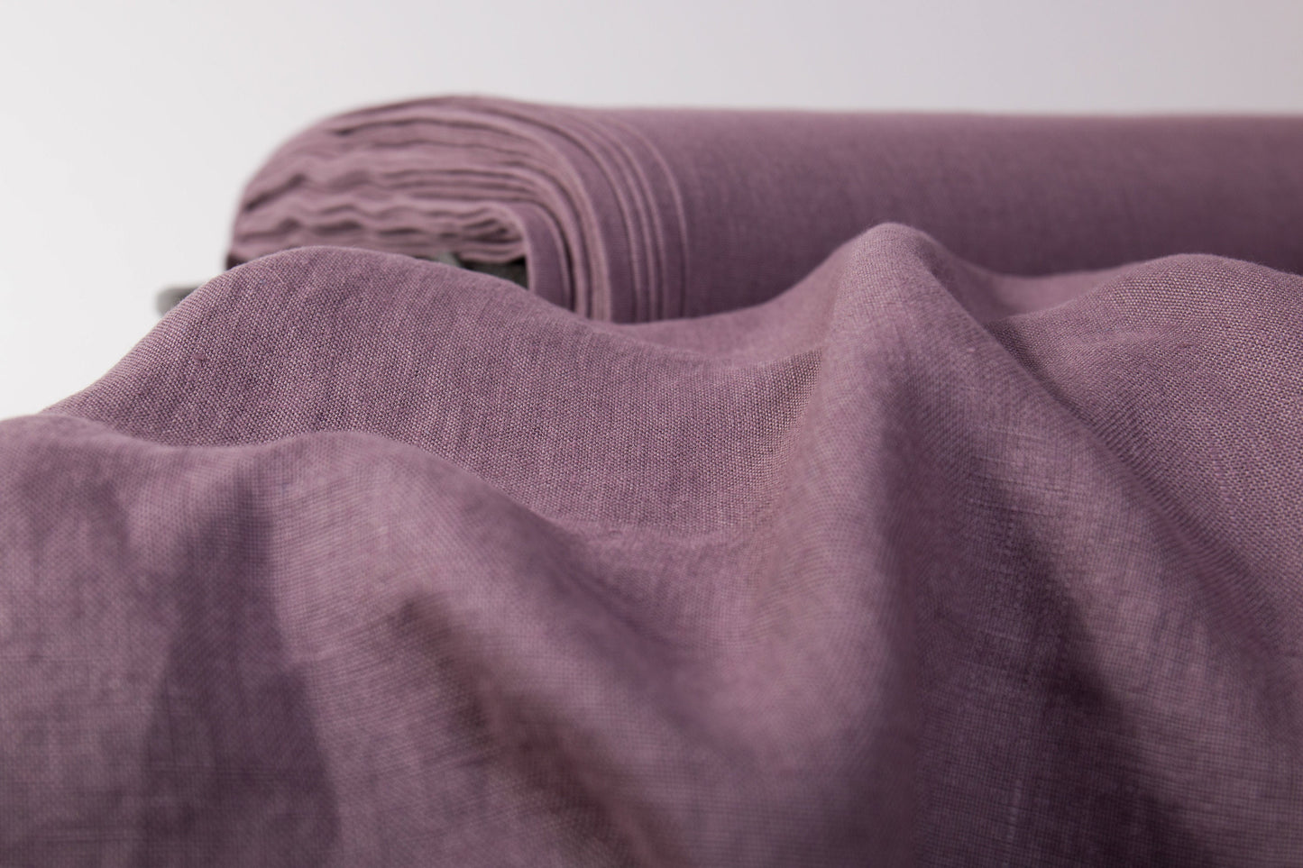 Dusty Purple Linen Fabric