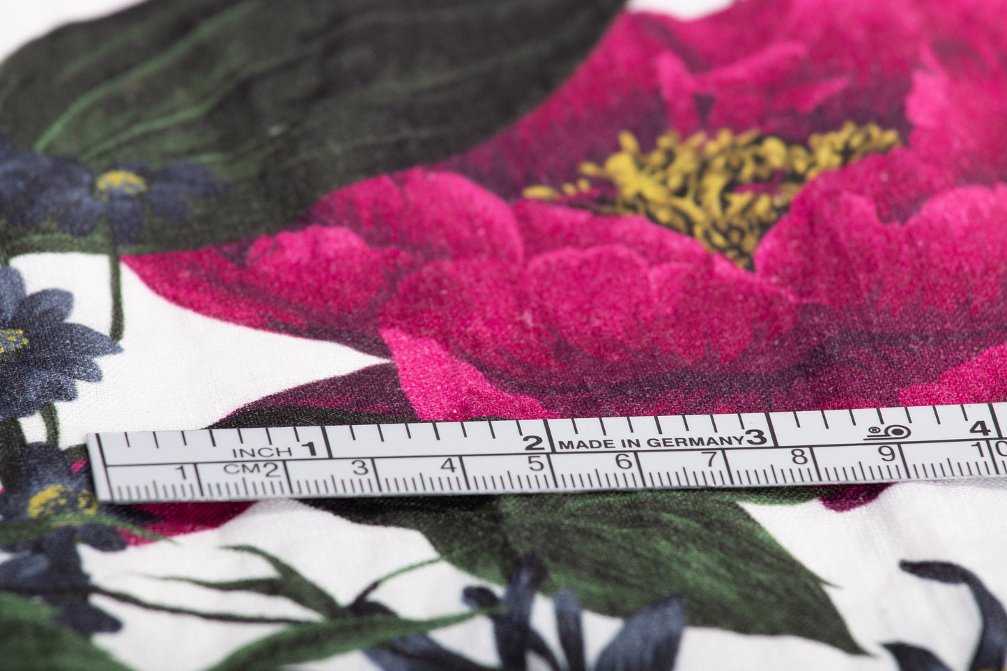 Peonies Printed Linen Fabric