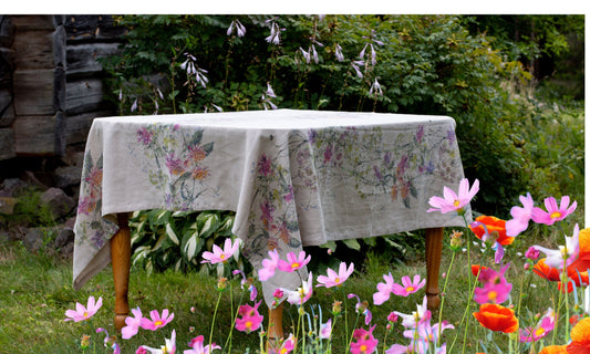 Linen Tablecloth | NATURAL MEADOW