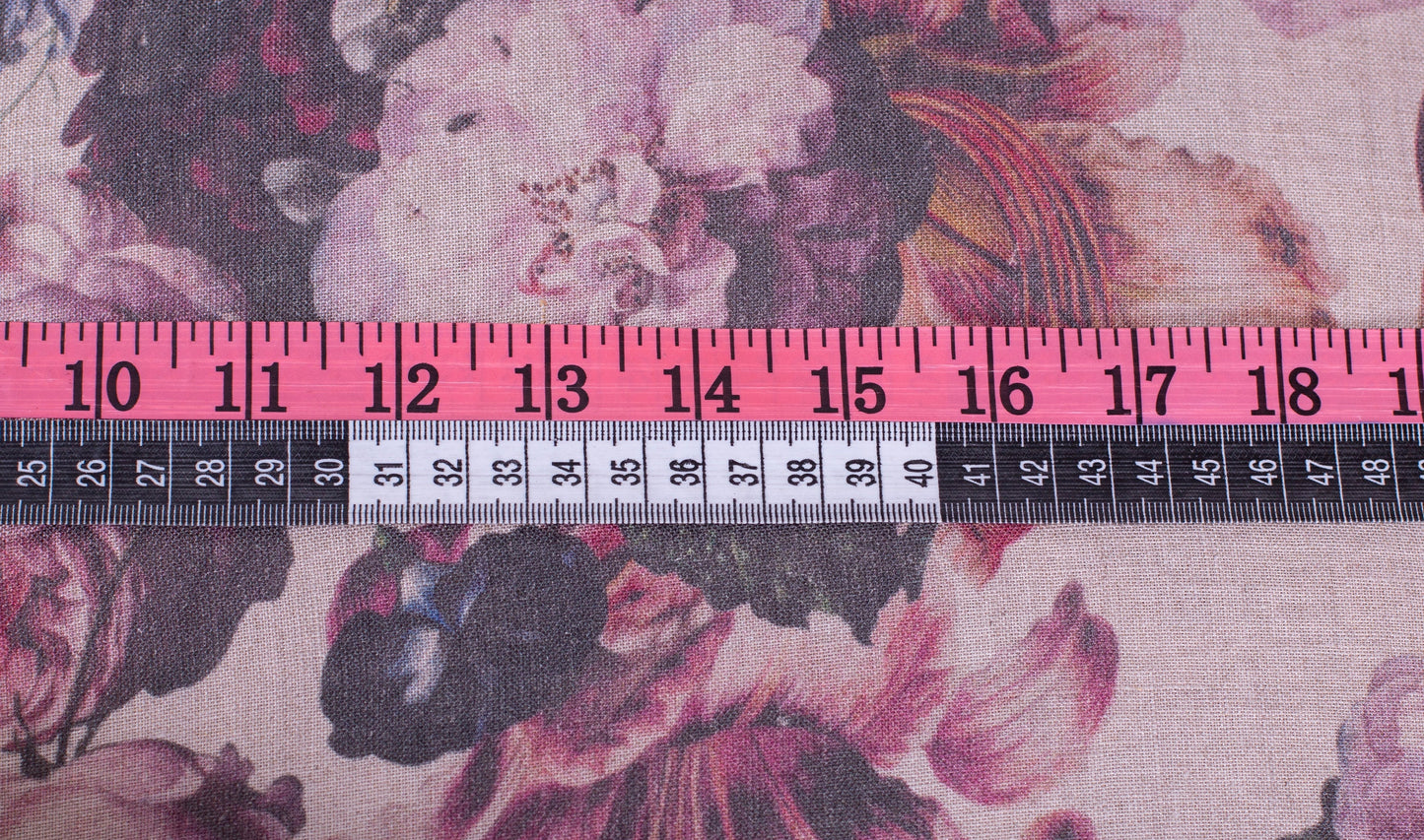 Nord Classic Linen Fabric | Dutch Floral Print