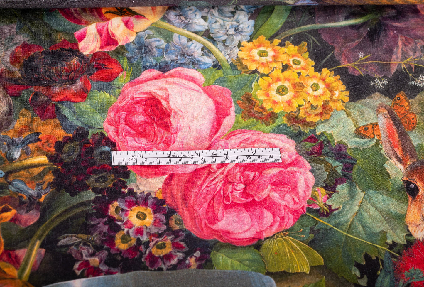 Luxury Rococo Style Linen Fabric