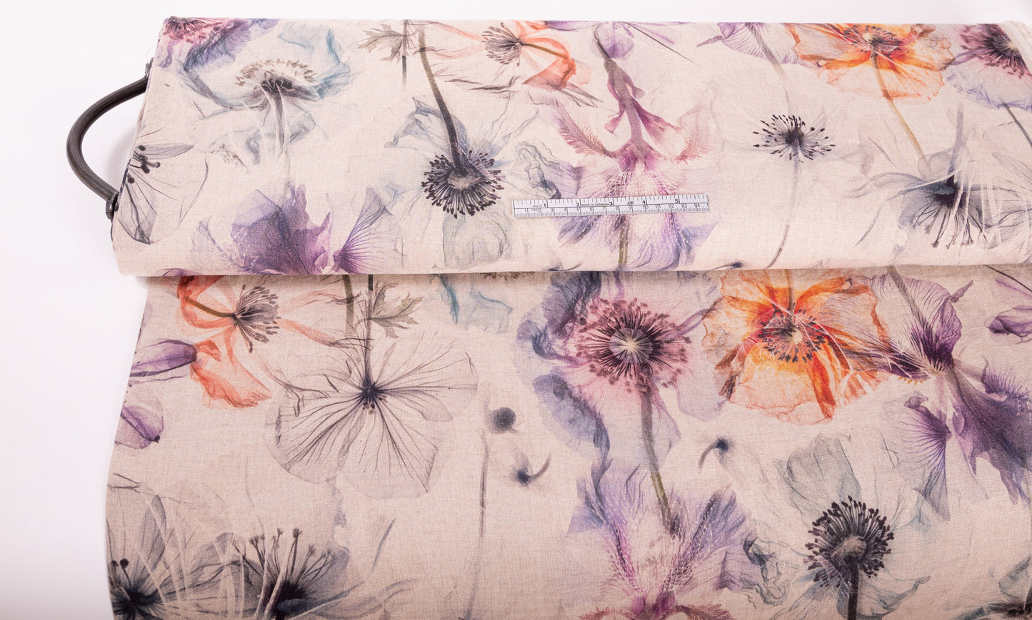 Linen Fabric Floral | FLUORESCENCIA Natural