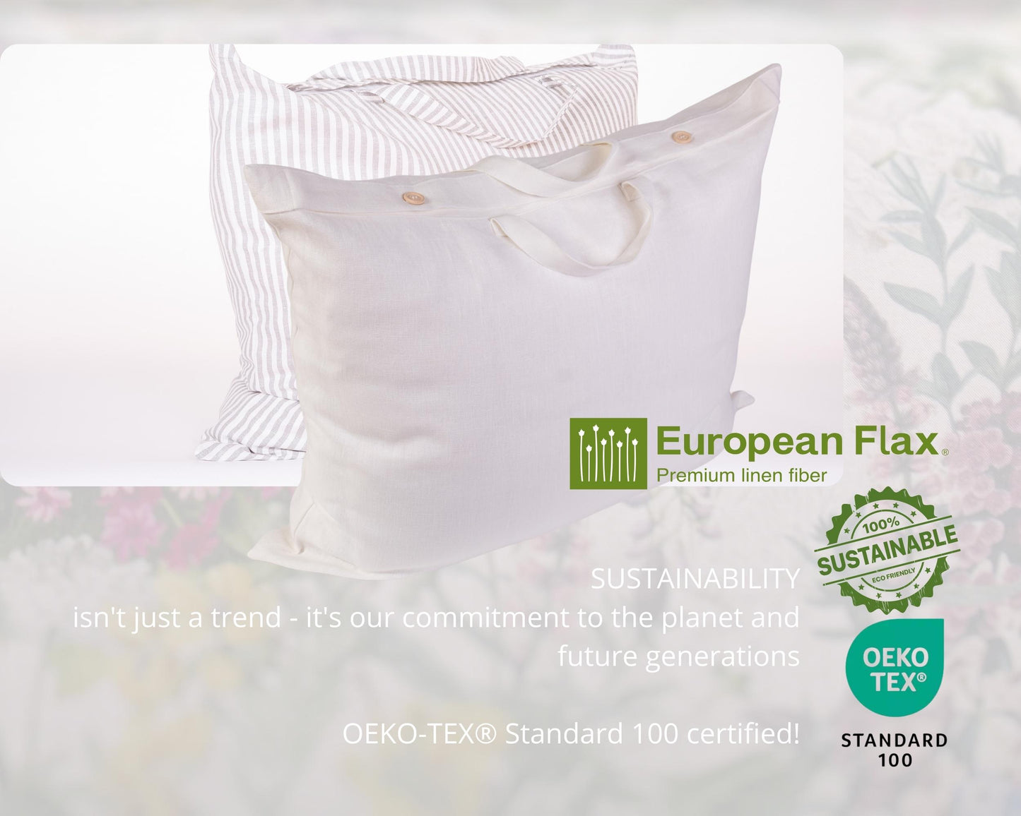Natural Linen Storage Bags | Off-White & Undyed