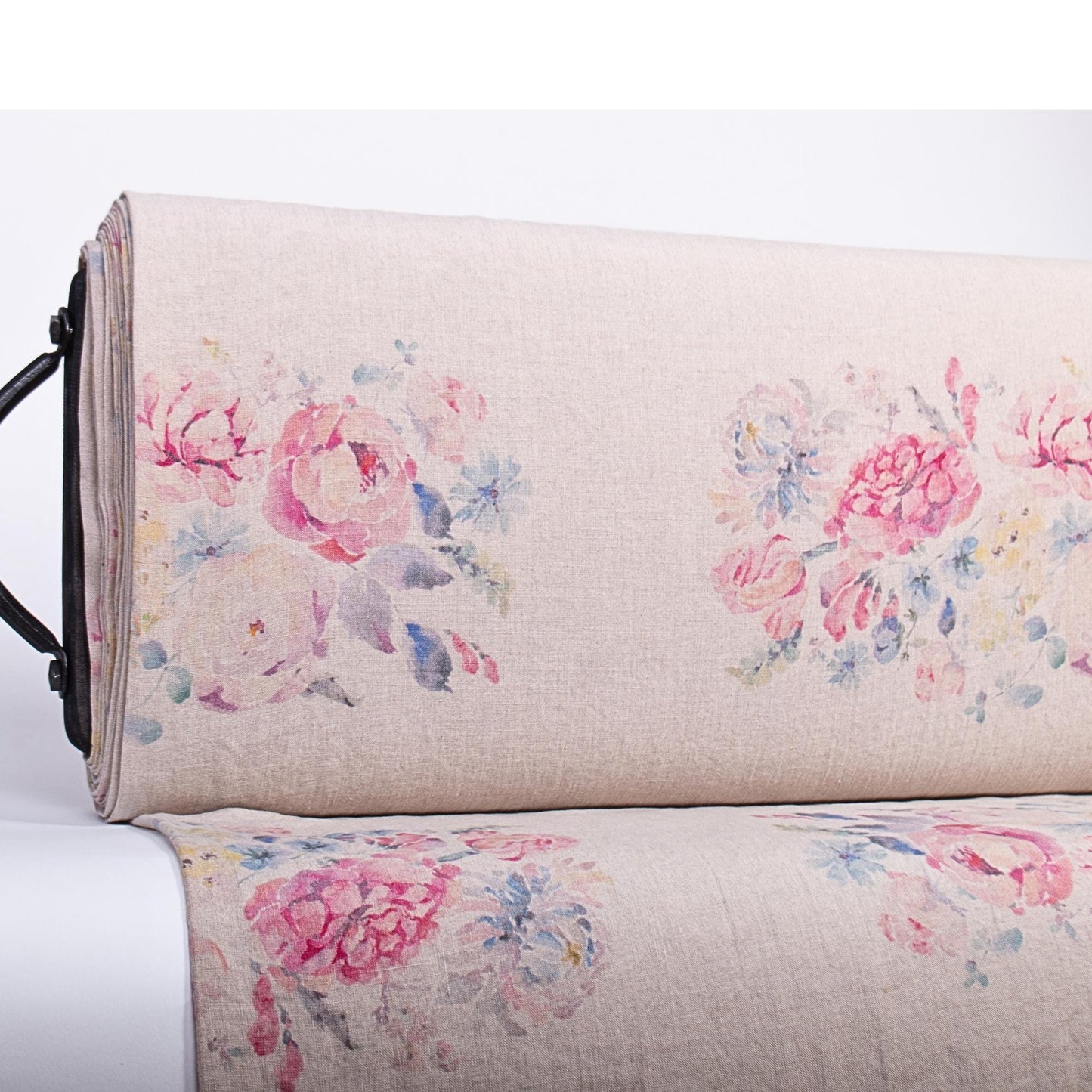 Floral Linen Fabric - Provence