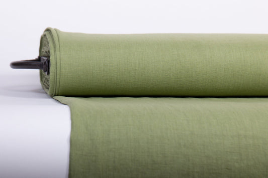 Fern Green Linen Fabric