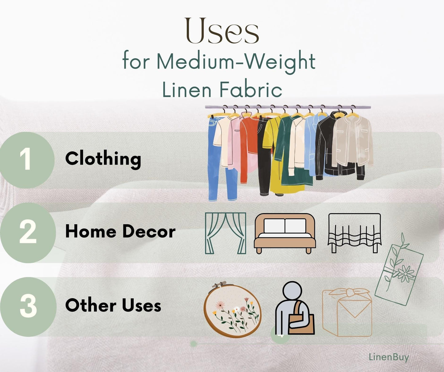 Magenta Pink Linen Fabric