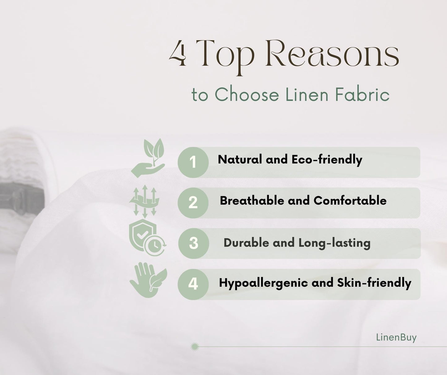 Medium Weight Off-White Linen Fabric (200gsm)