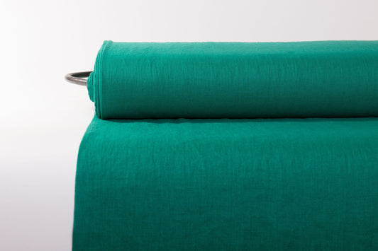 Emerald Green Linen Fabric