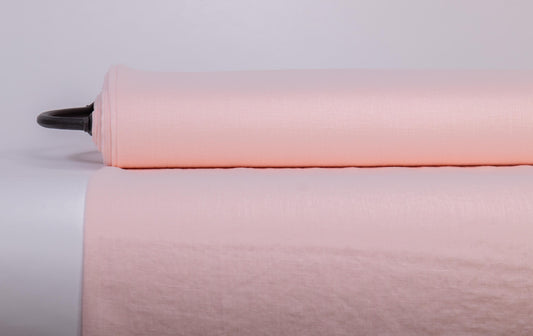 Pastel Pink Linen Fabric