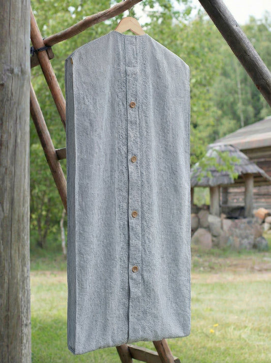 Striped Linen Garment Bags